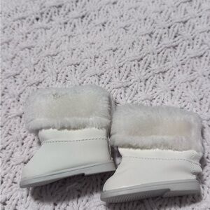 American Girl Doll White Winter Boots